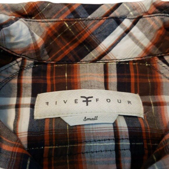 Five Four Shirt Size Small Men's Long Sleeve Button Down Shirt Plaid Checkered - Picture 5 of 7